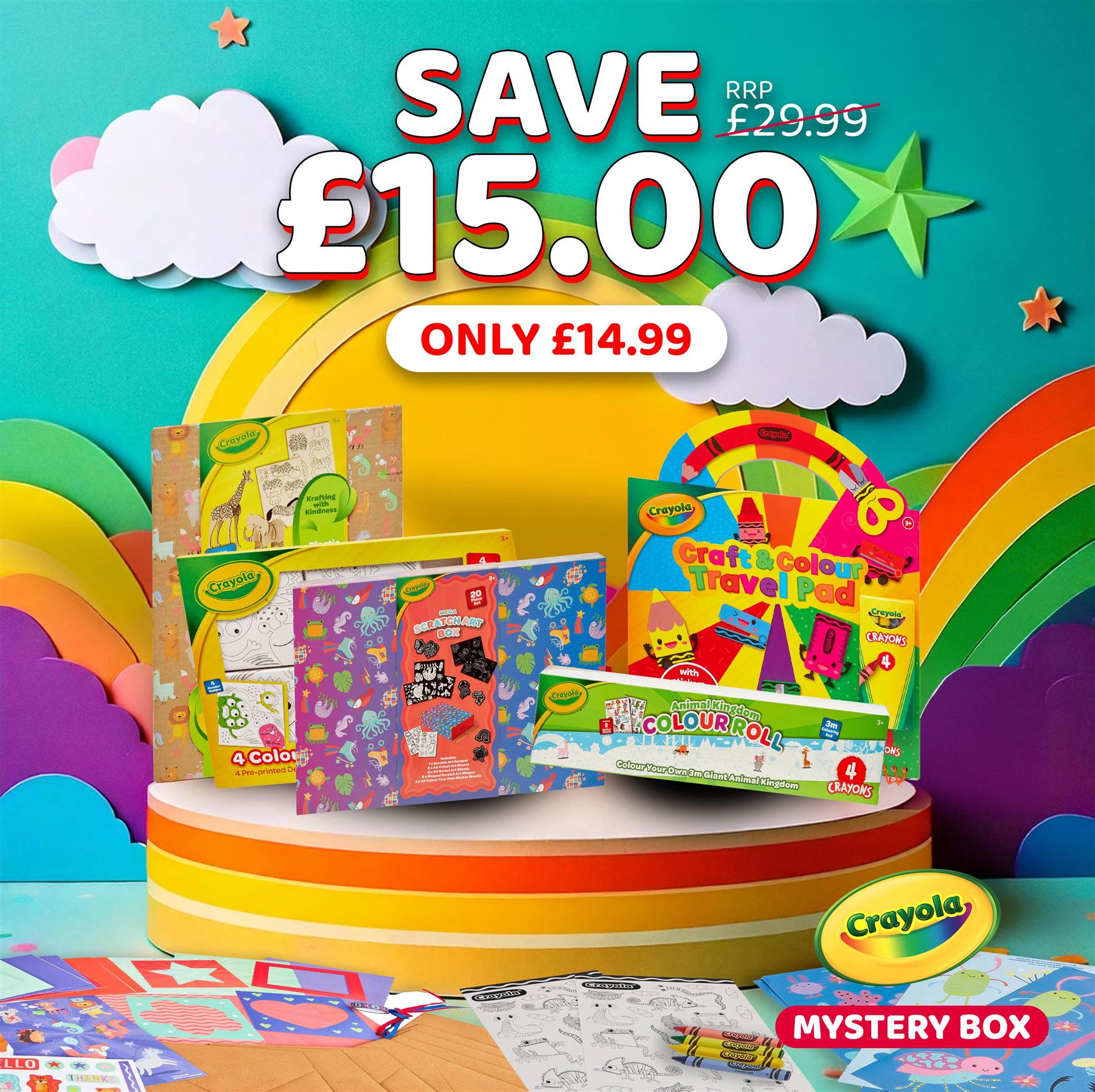 Crayola Large Mystery Box - 6 pieces