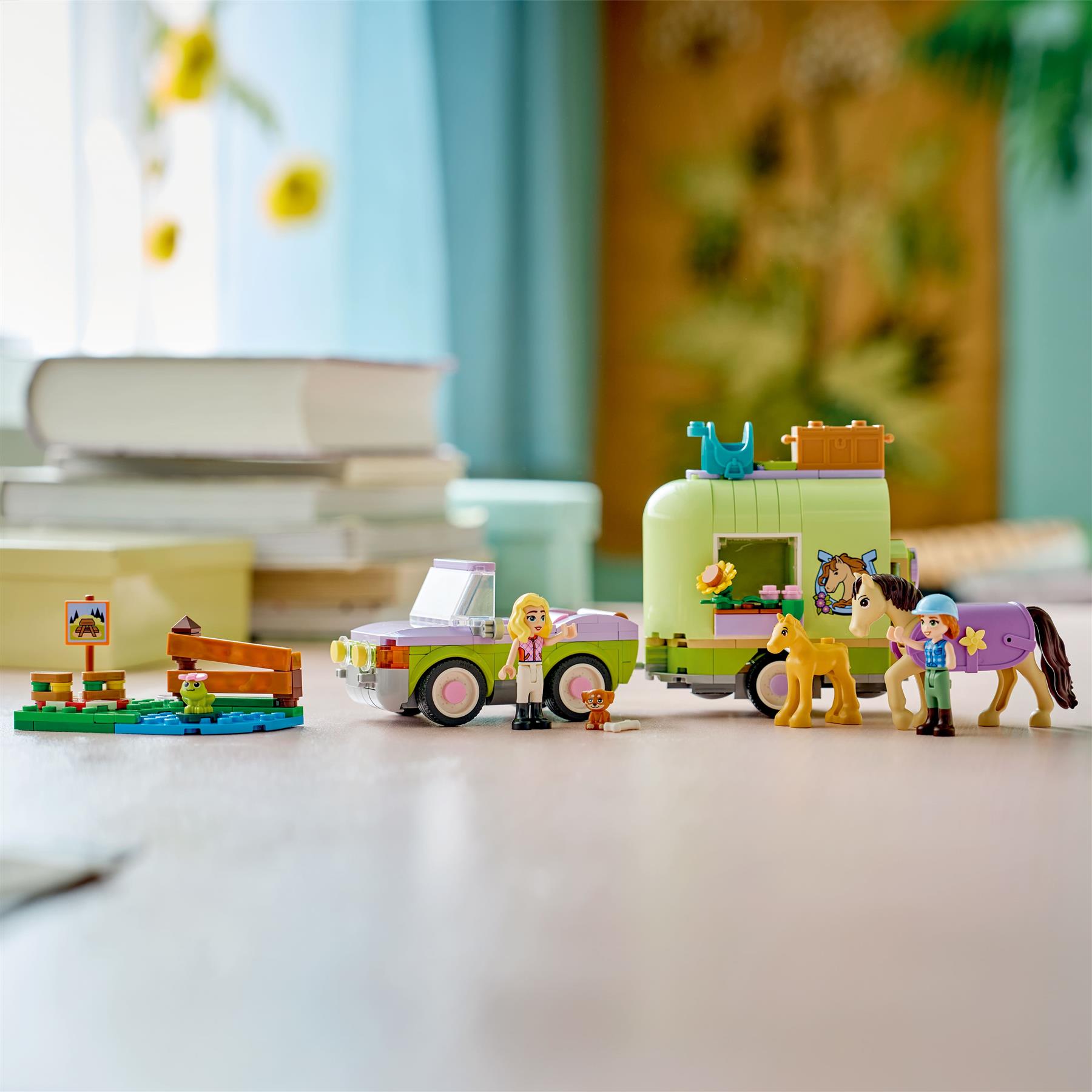 LEGO Friends Horse & Baby Foal Trailer Toy Set 42695