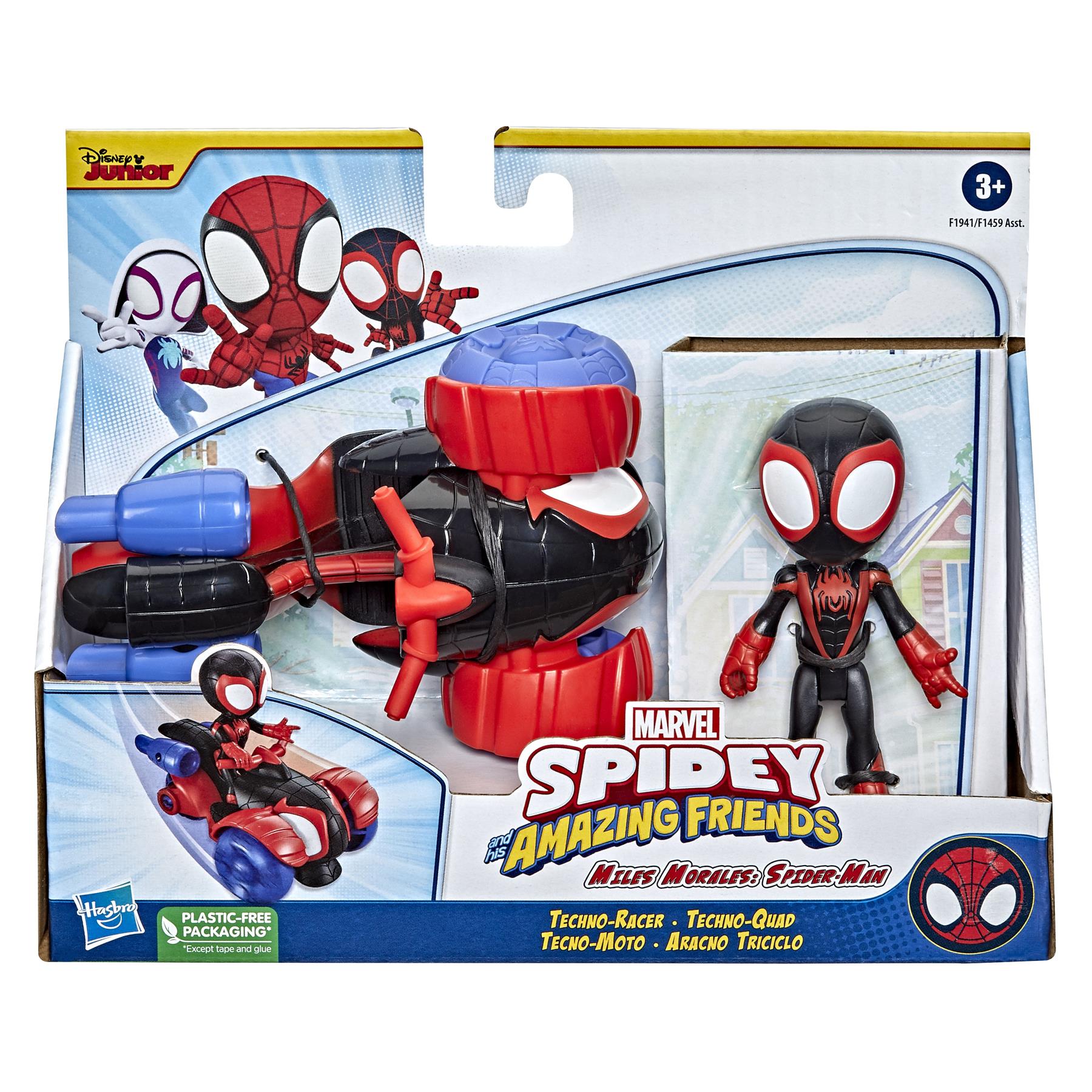 Spidey and His Amazing Friends Miles Morales Techno Racer