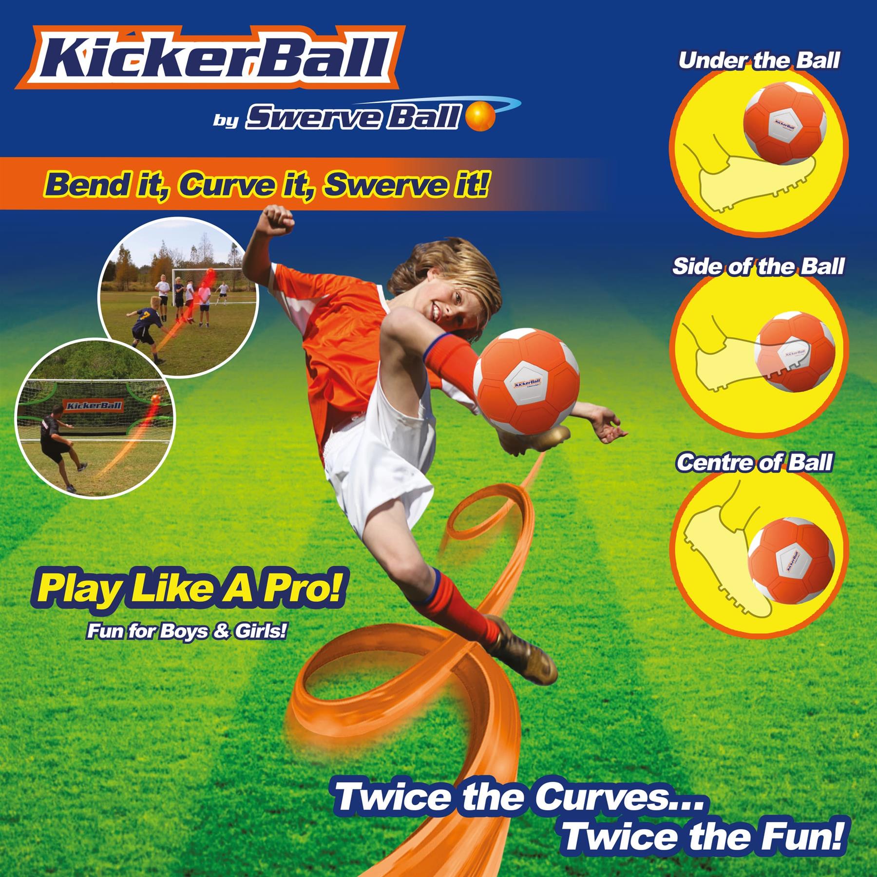 Stay Active Kickerball Football - Orange