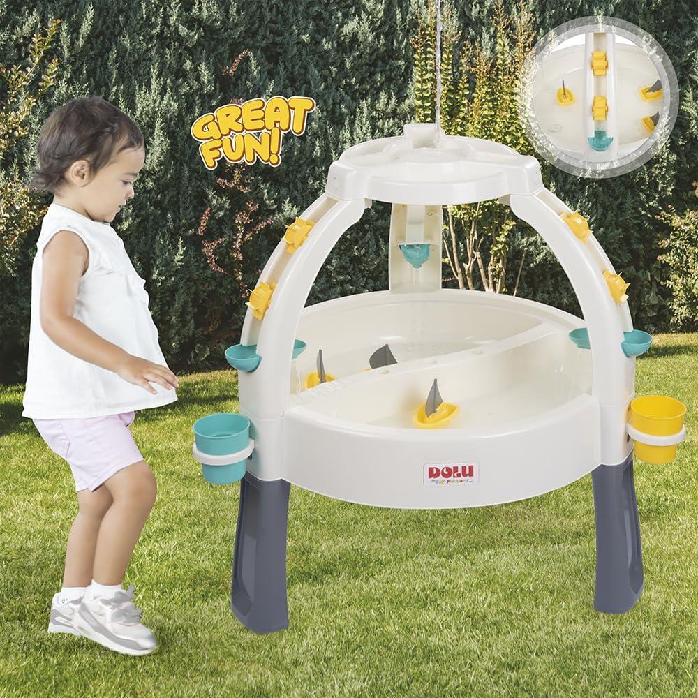 Dolu 3-in-1 Sand & Water Activity Table - White/Gray