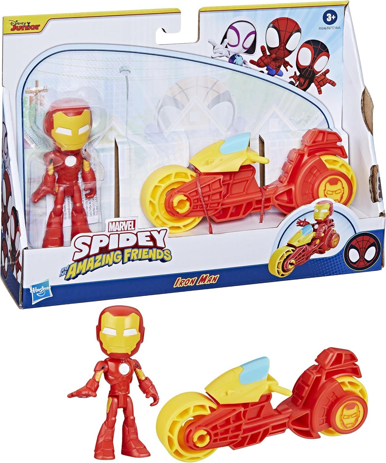Marvel Spidey and His Amazing Friends Iron Man Action Figure Playset