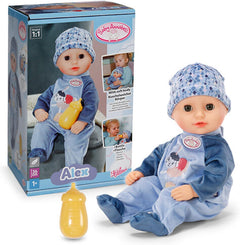 Baby Annabell Soft 36cm Baby Doll with Sleeping Eyes - Alex