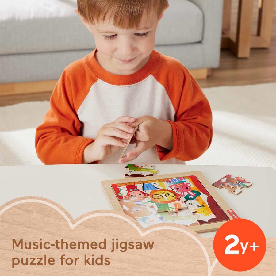 Fisher-Price Wooden Musical Jigsaw Puzzle Assortment
