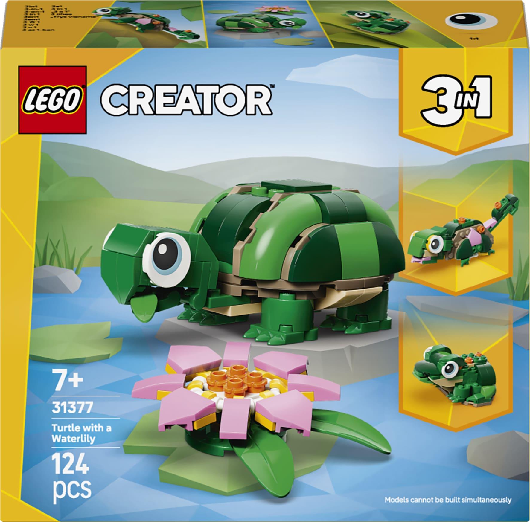 LEGO Creator 3in1 Turtle with a Water Lily Flower 31377