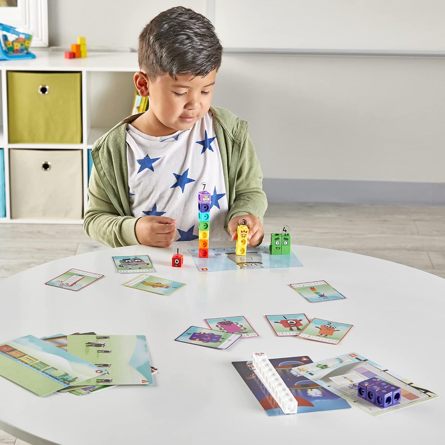 Learning Resources Mathlink Cubes 1-10 Number Blocks Activity Set