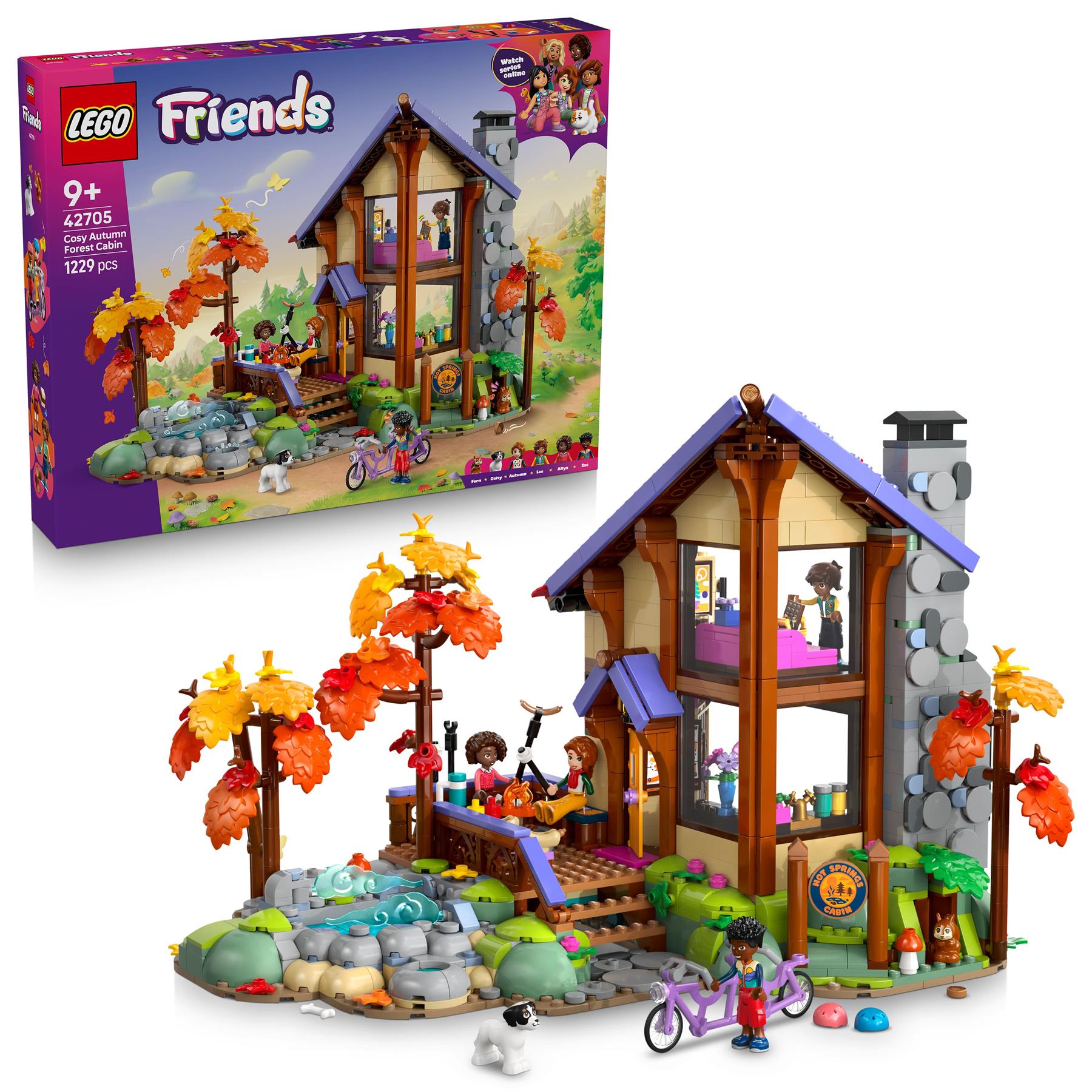 LEGO Friends Cozy Fall Forest Cabin 42705