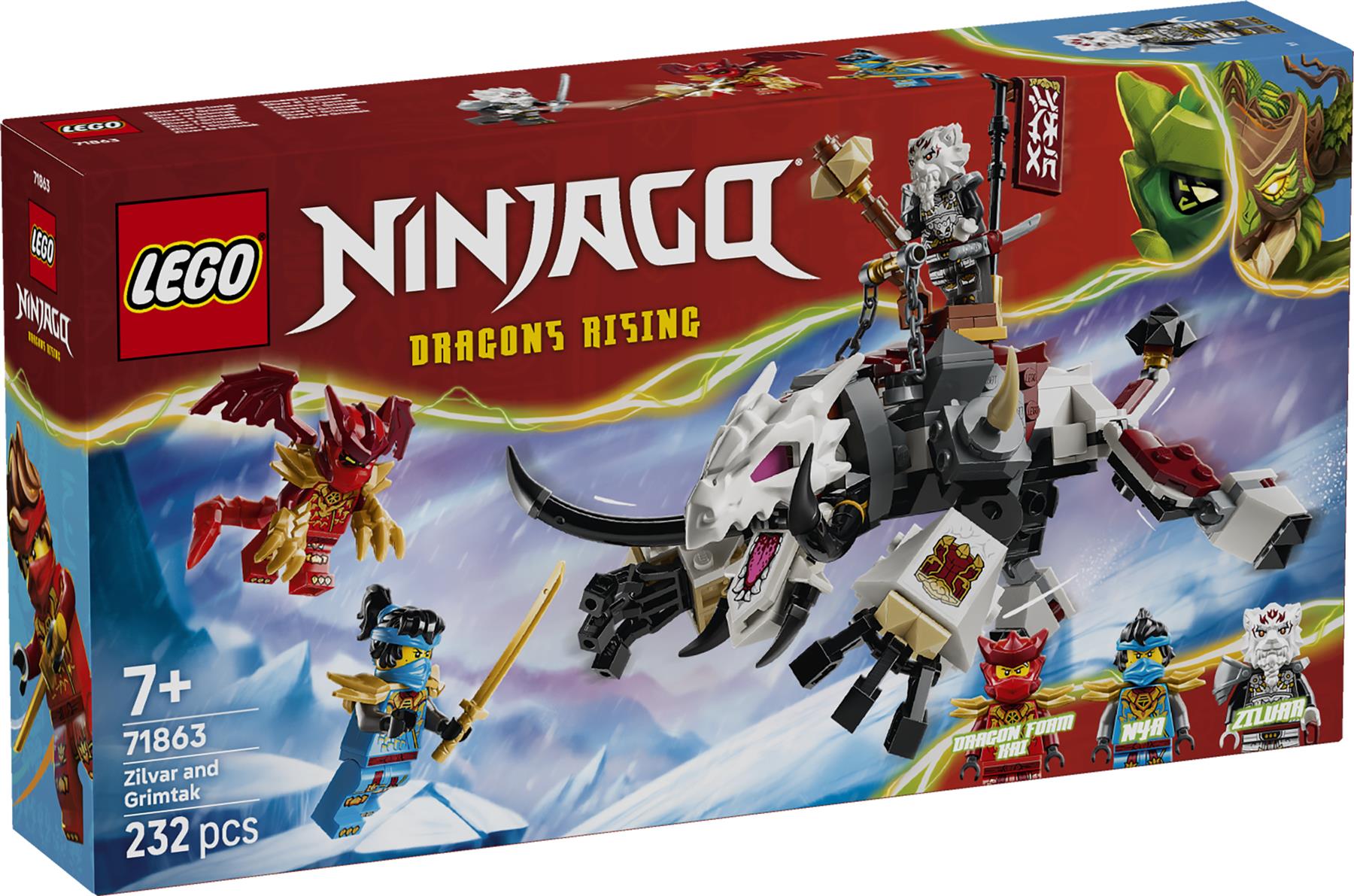 LEGO Ninjago Zilvar and Grimtak the Dragon Beast 71863