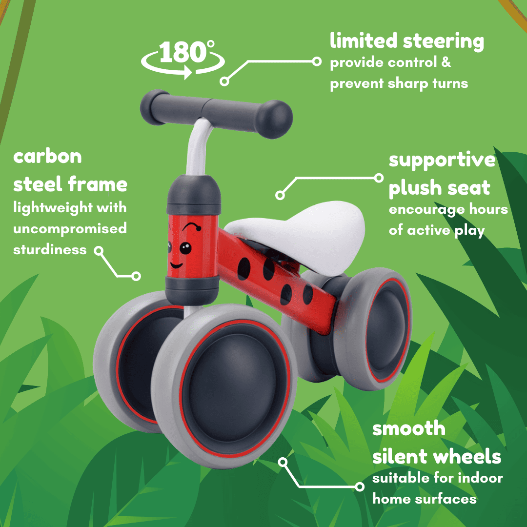 Boldcube Baby Balance Bike - Betty Ladybird