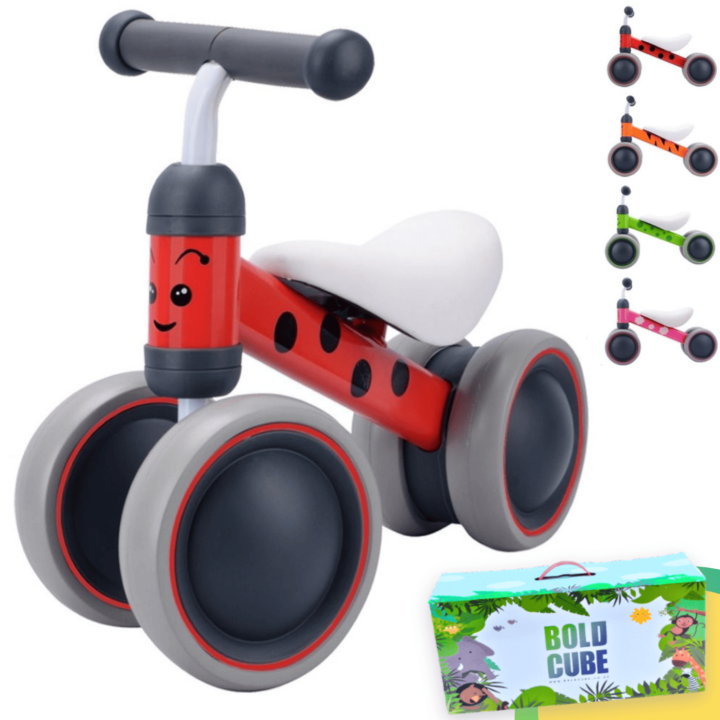 Boldcube Baby Balance Bike - Betty Ladybird
