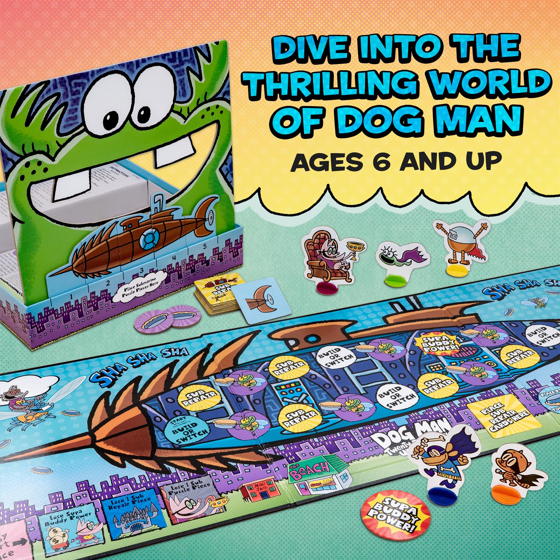 Dogman 20,000 Fleas Under The Sea Game Board Game