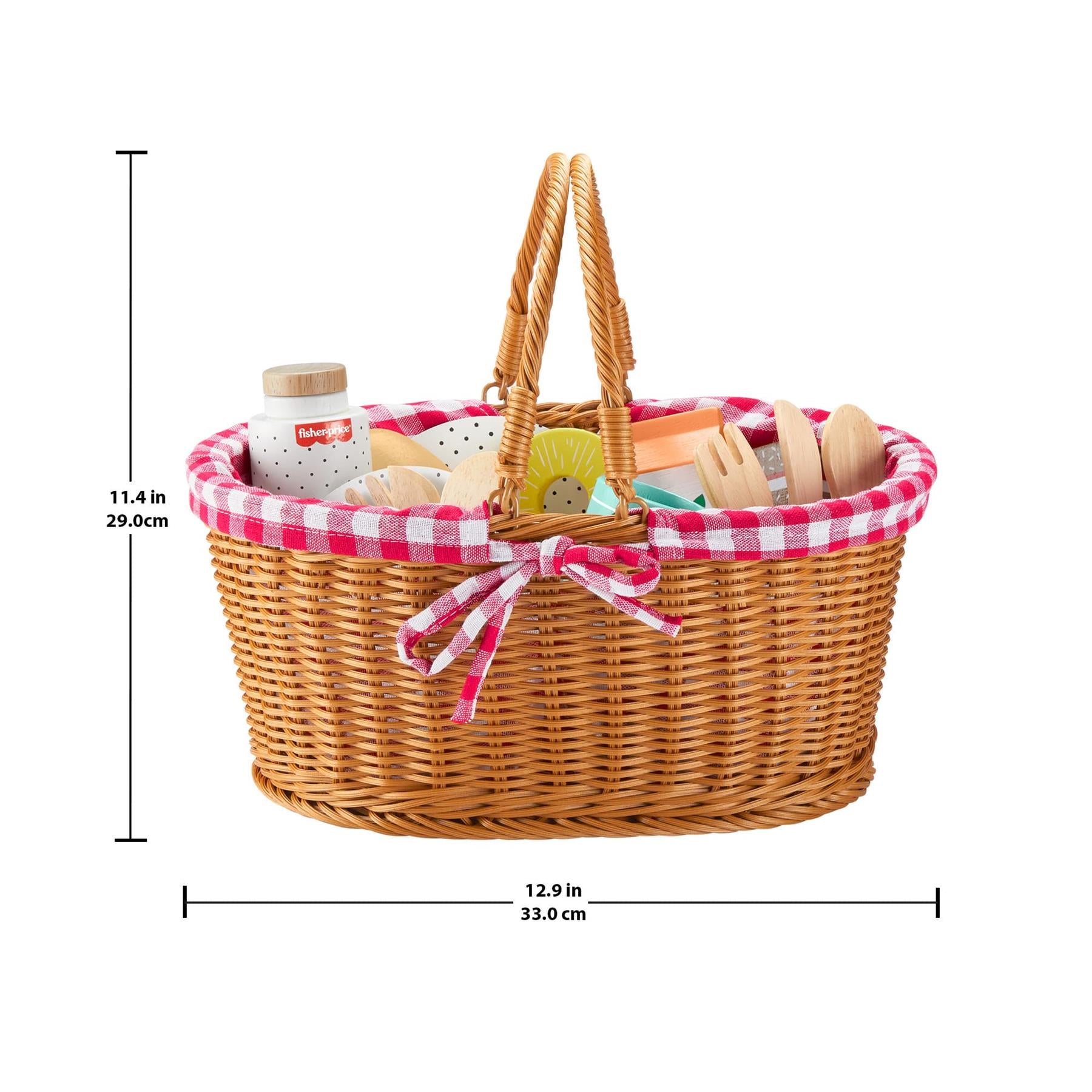 Fisher-Price Wooden Picnic Basket Set