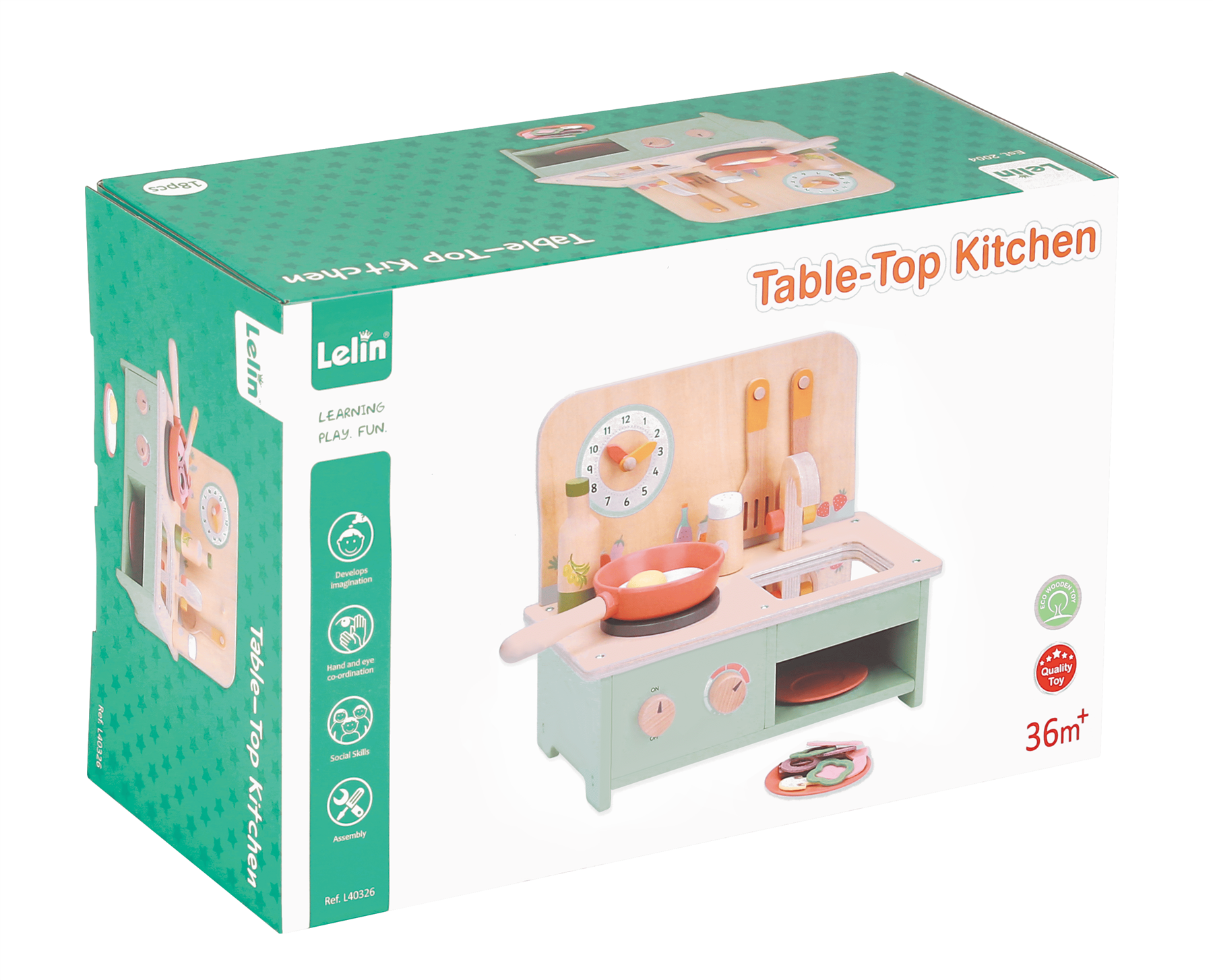 Lelin  Wooden Table-Top Kitchen