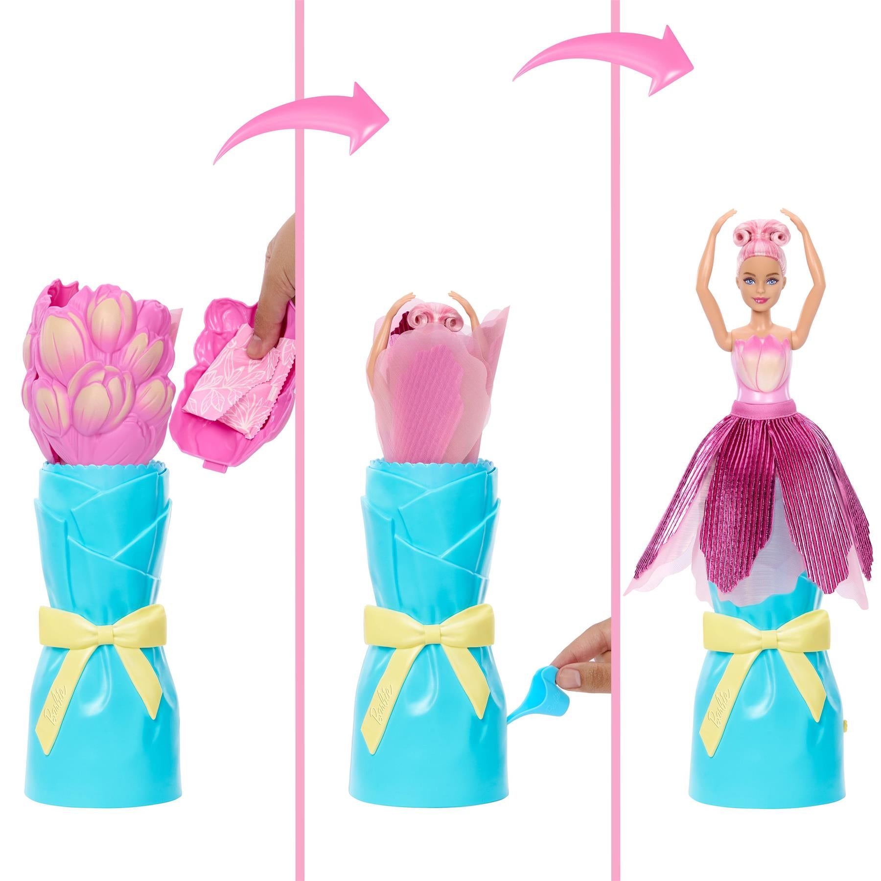 Barbie Petal Pop Scented Fashion Doll - Pink Tullip