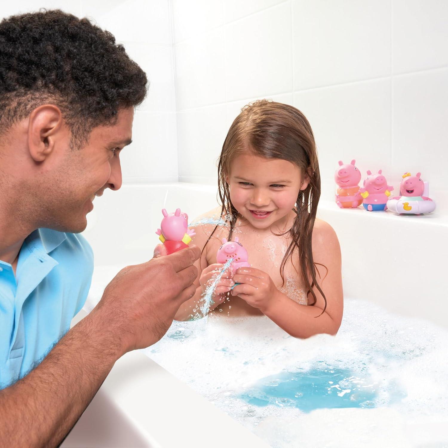 Tomy Toomies Peppa Pig Peppa Bath Squirters Family 5 Pack