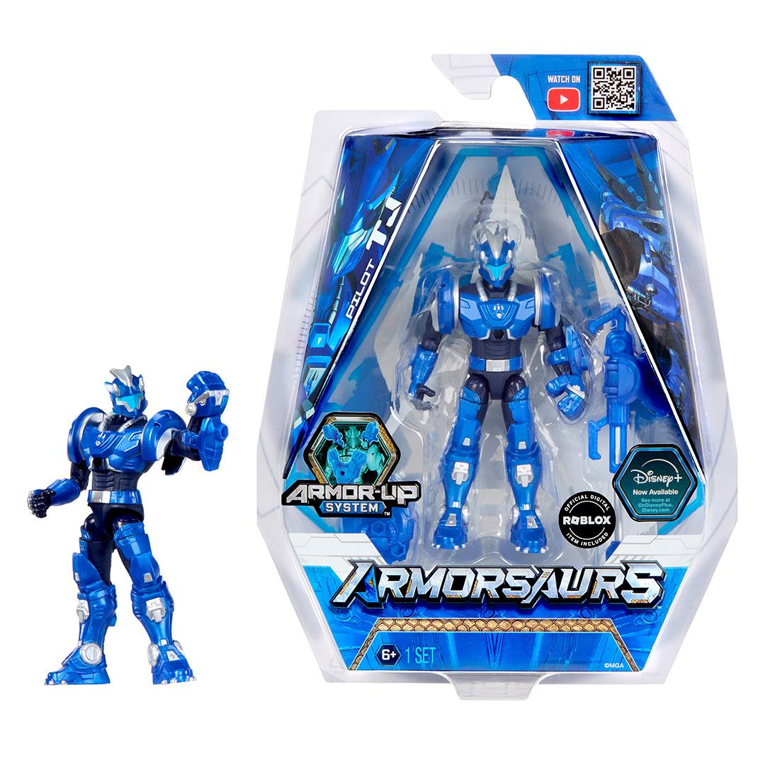 Armorsaurs 3.75” Figure- Triceratops Pilot - TJ