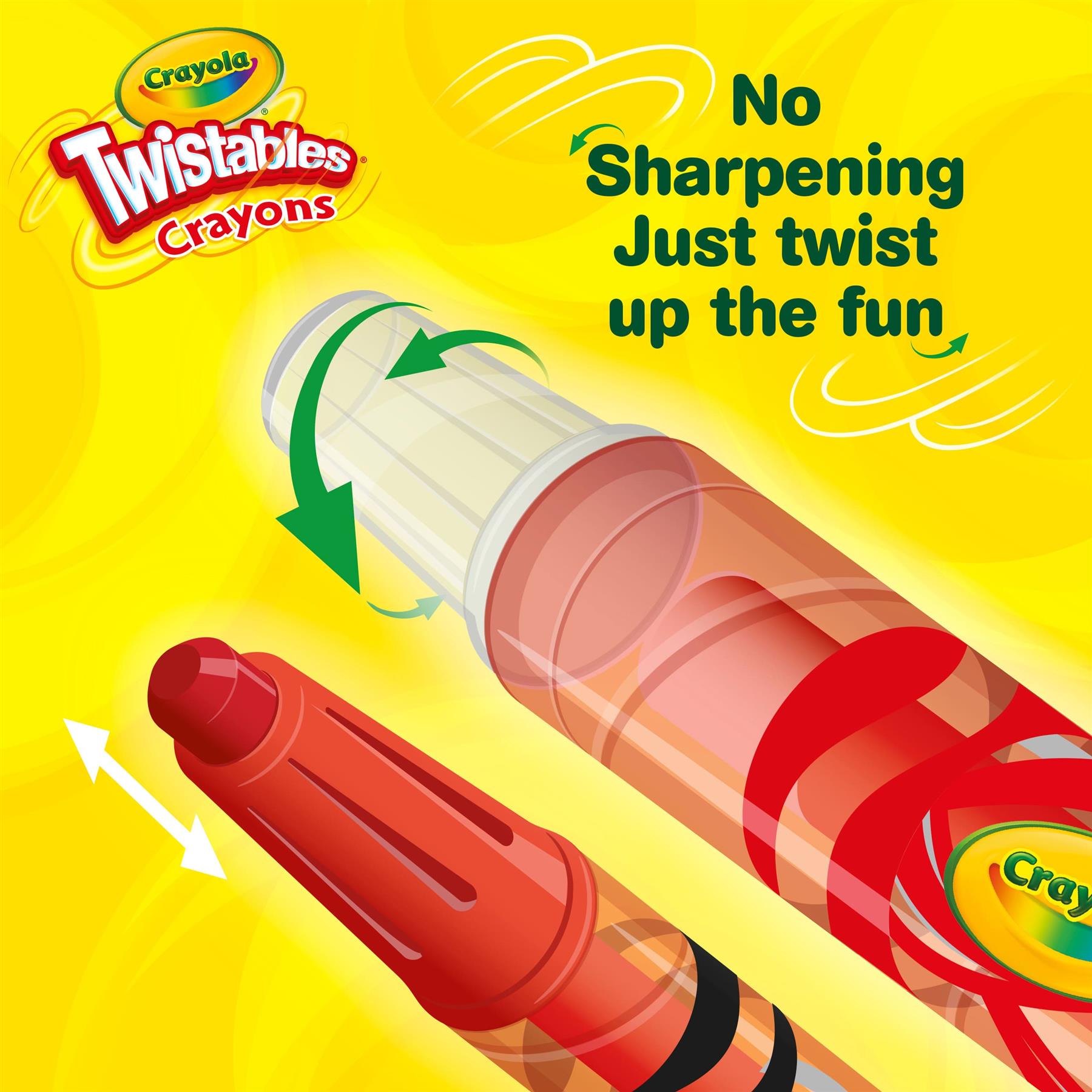 Crayola 24 Twistables Fun Effect Crayons