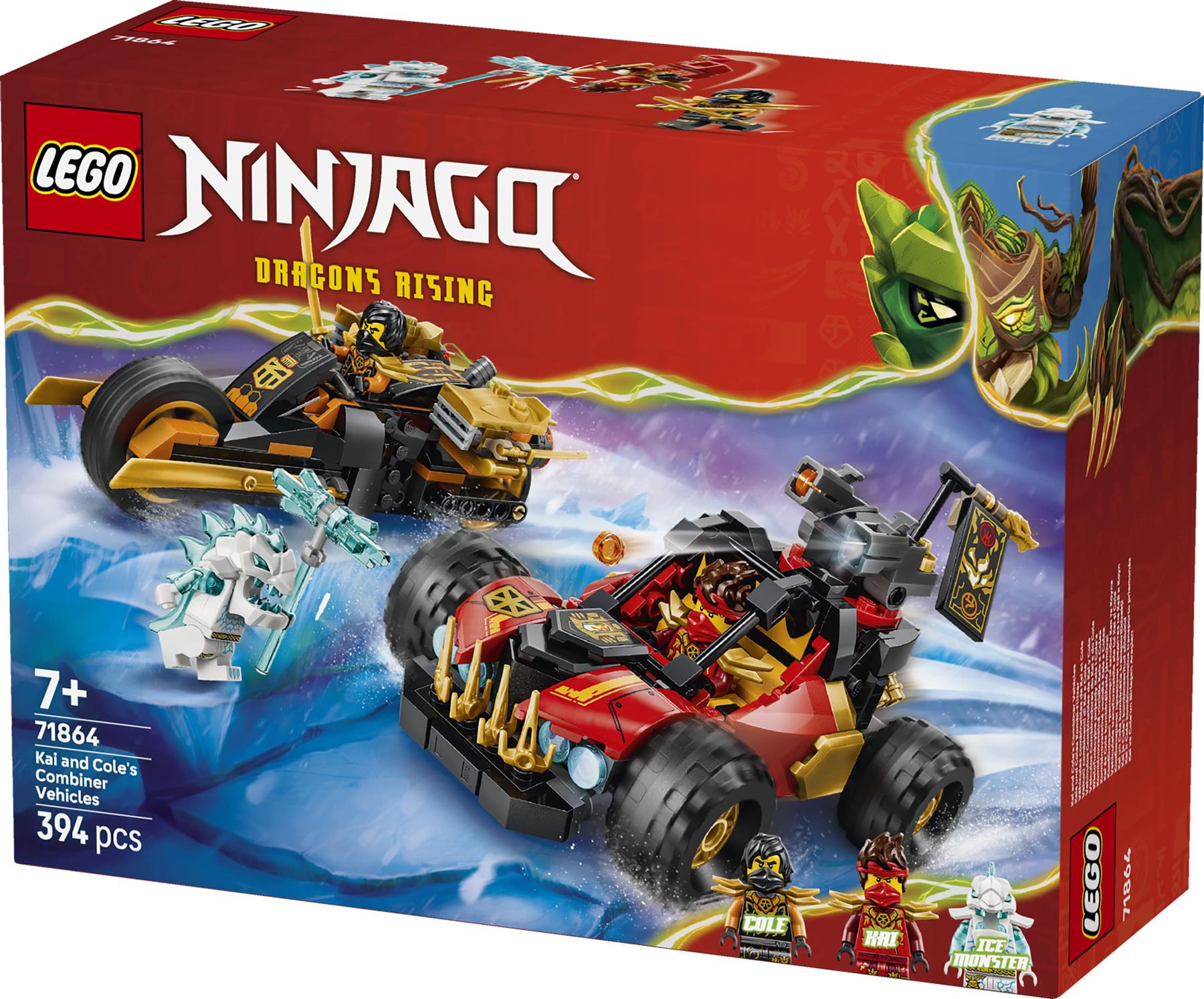 LEGO Ninjago Kai and Cole's Combiner Vehicles 71864