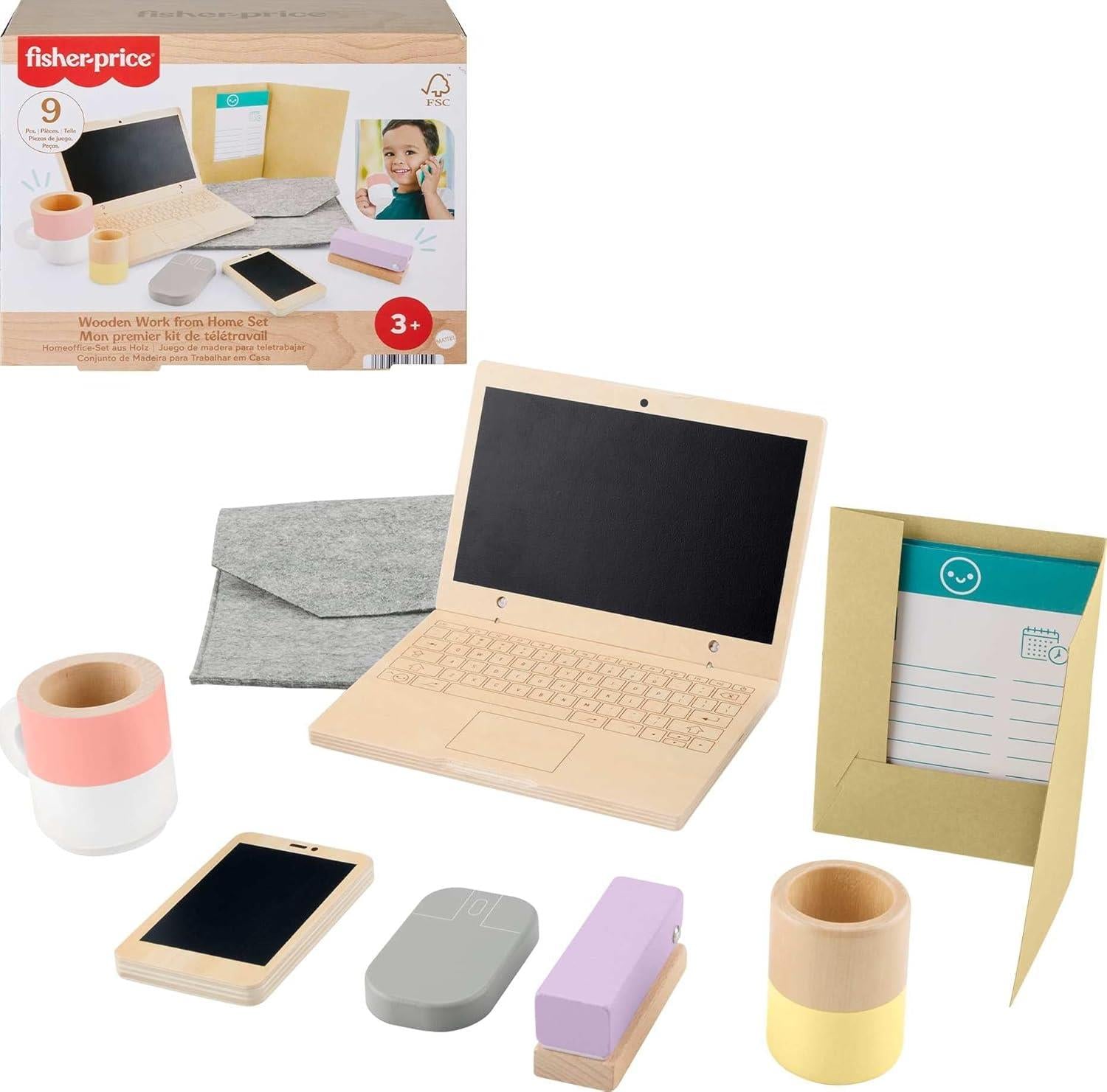 Fisher-Price Work From Home Wooden Playset