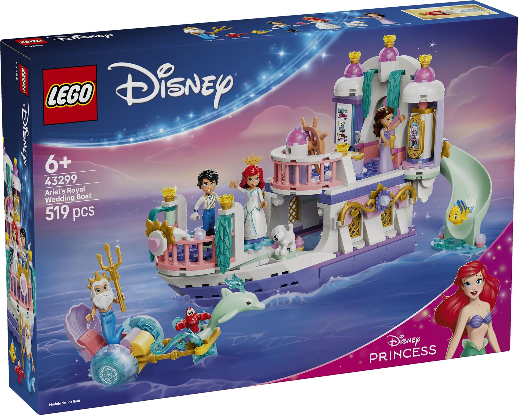 LEGO Disney Ariel's Royal Wedding Boat 43299