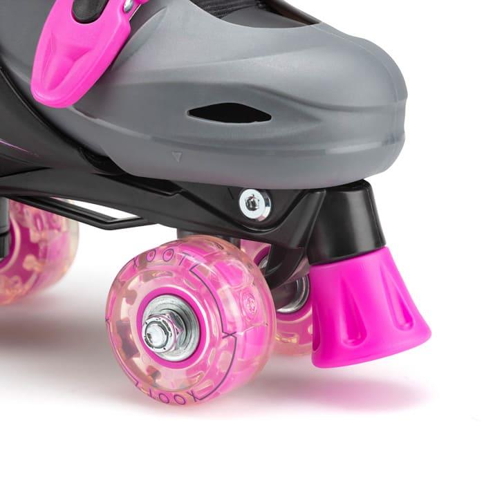 Xootz Quad Led Pink Skates - Medium