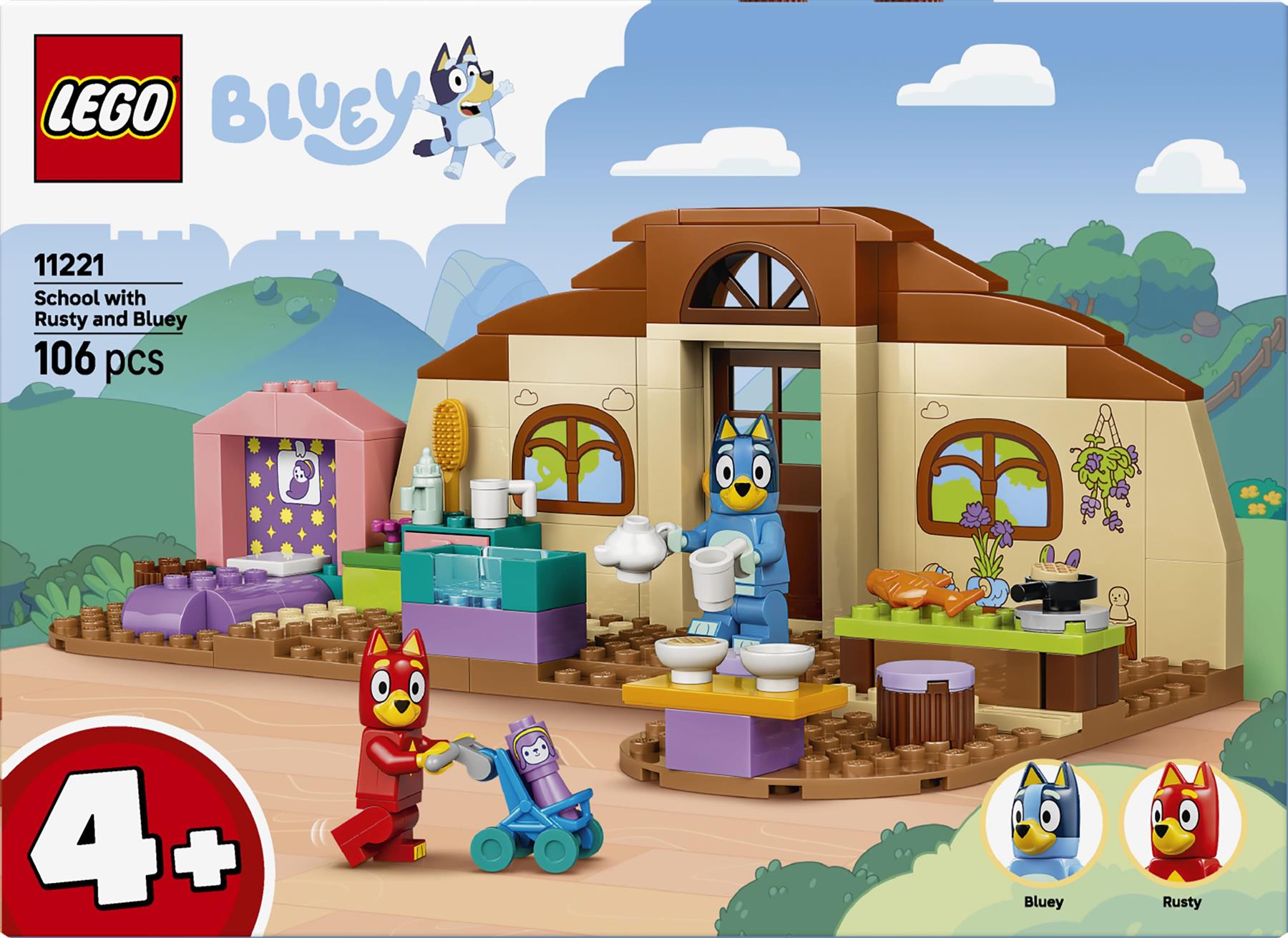 LEGO Bluey School with Rusty and Bluey 11221