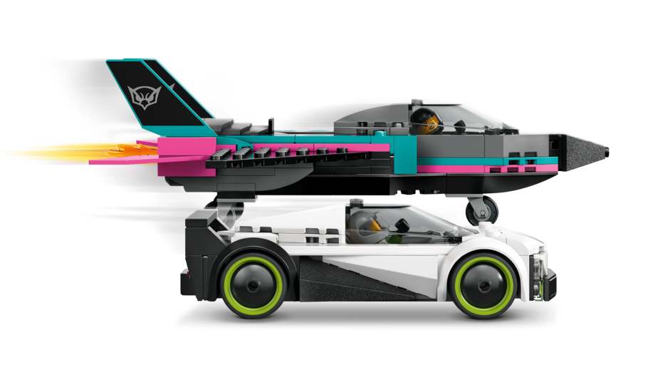 LEGO City Jet vs Car Toy Vehicle Model Kit 60489