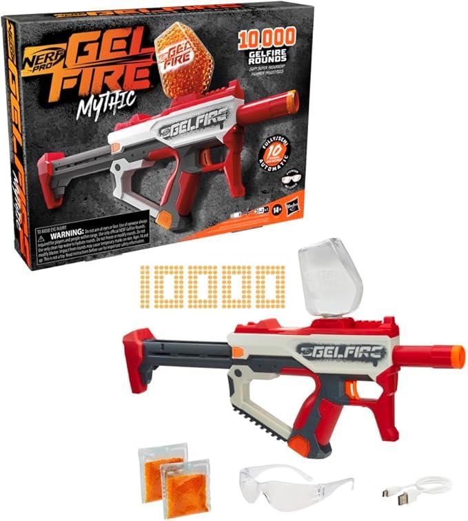 Nerf Pro Gelfire Mythic Full Auto Blaster & 10,000 Gelfire Rounds