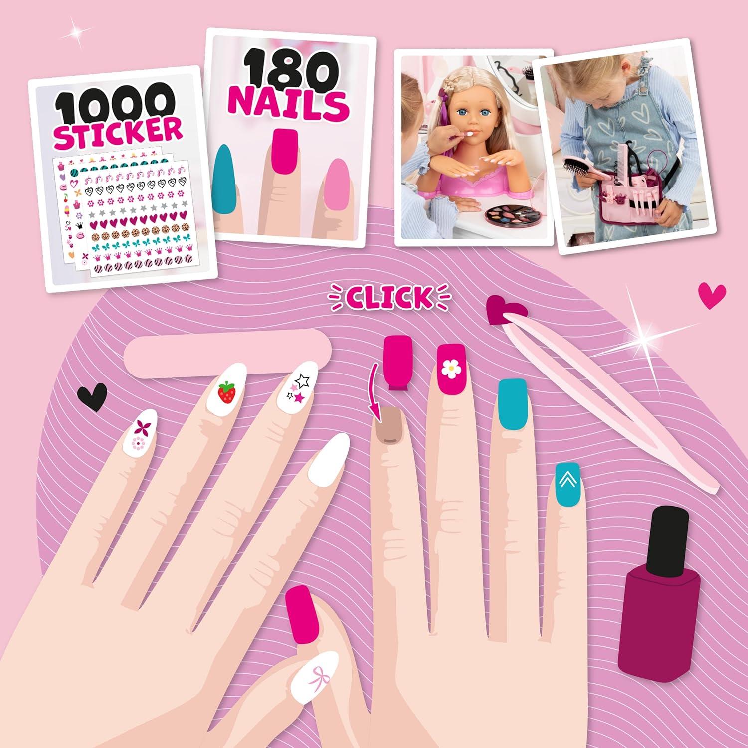 Bayer Design Charlene Magic Nails Hairdressing & Makeup Head