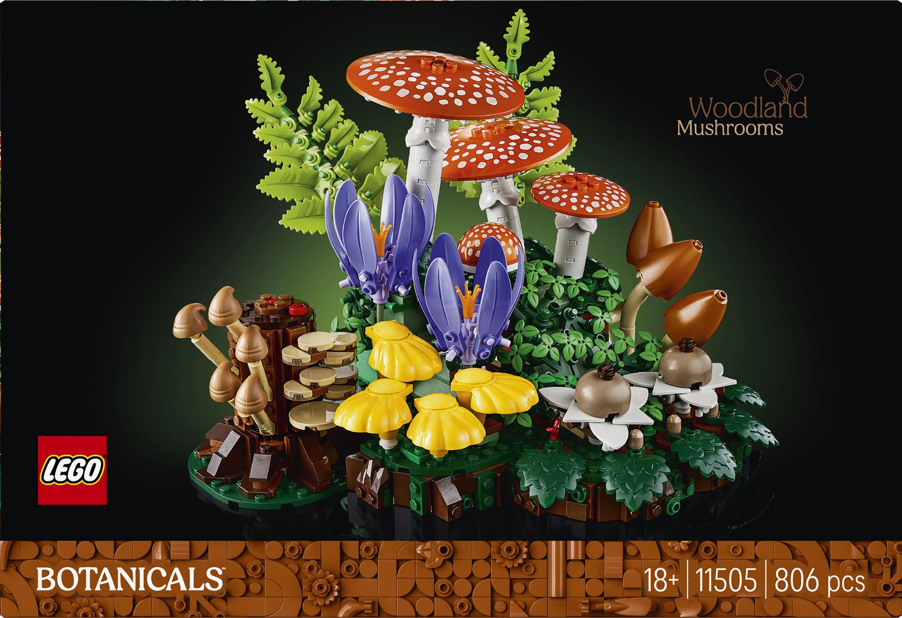 LEGO Botanical Woodland Mushrooms 11505