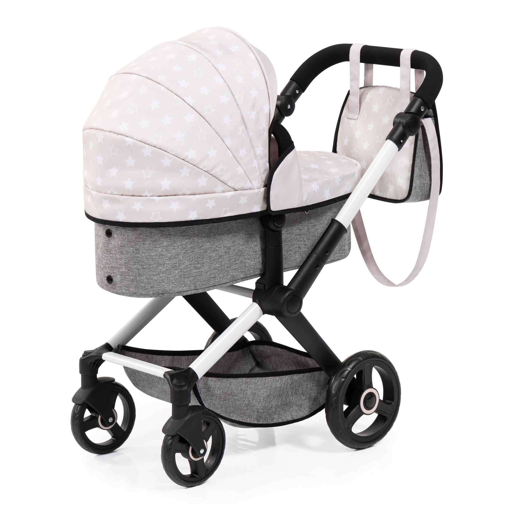 Bayer Doll Pram Xeo - White Grey