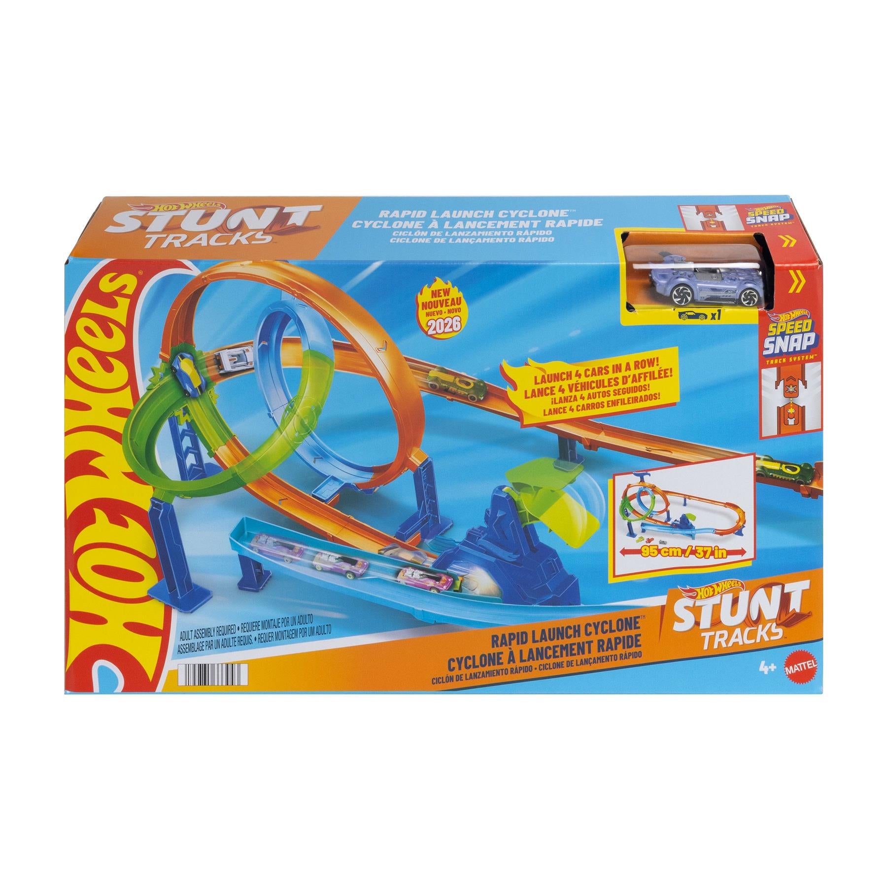 Hot Wheels Stunt Tracks Rapid Launch Cyclone