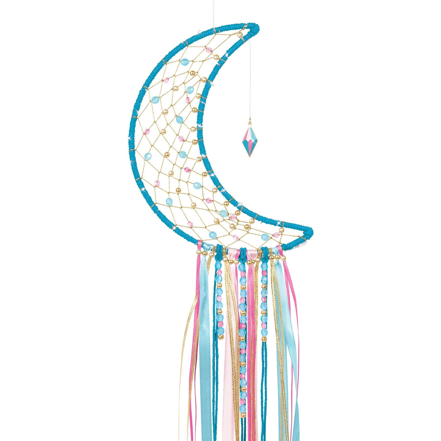 Make It Real Lunar Dream Catcher With Lights Blue