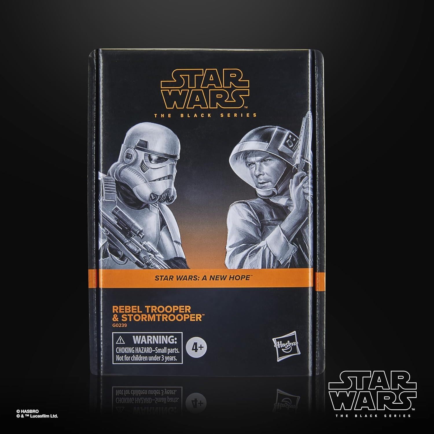 Star Wars Episode IV A New Hope The Black Series Set - Rebel Trooper & Stormtrooper