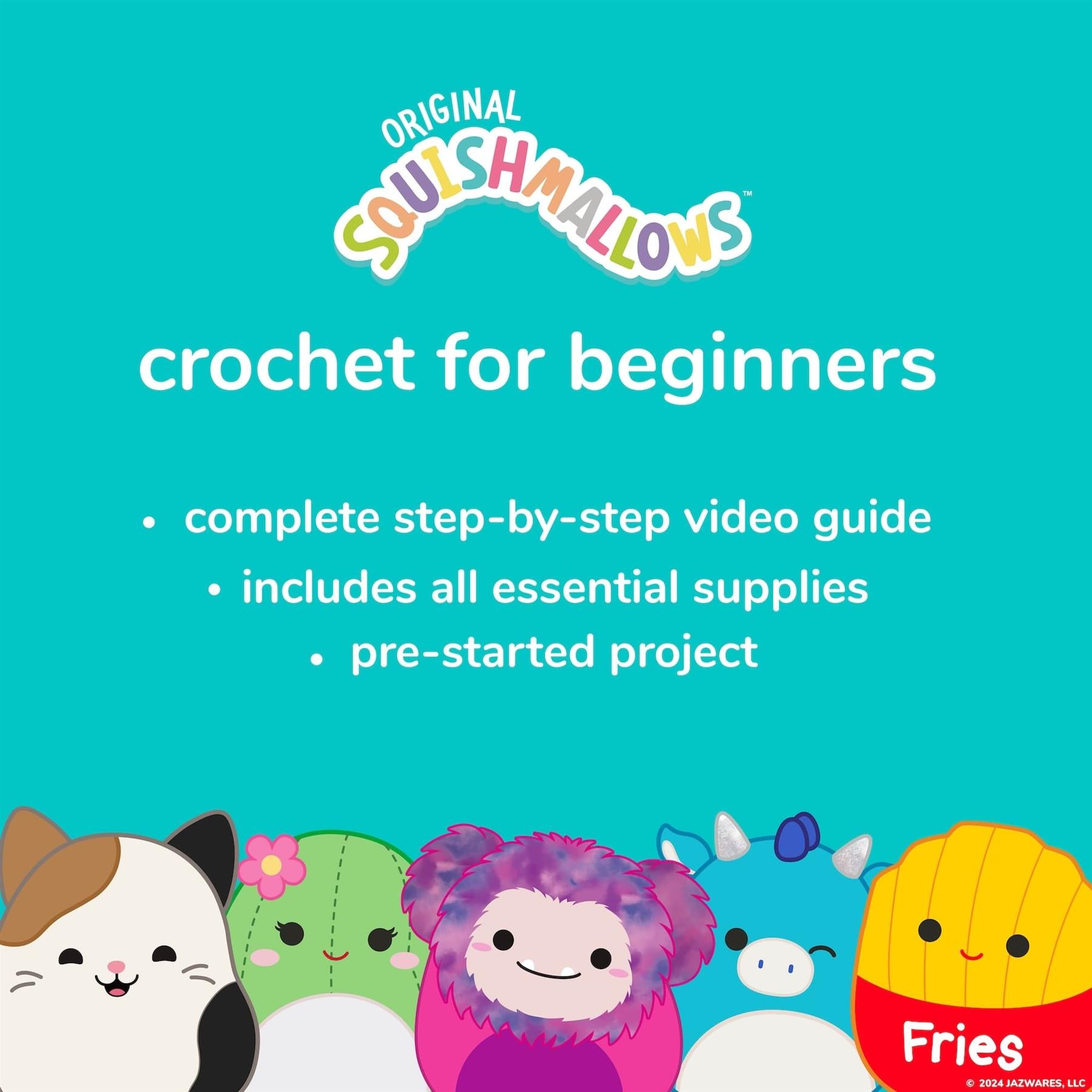 Original Squishmallows - Wendy the Frog Crochet Kit