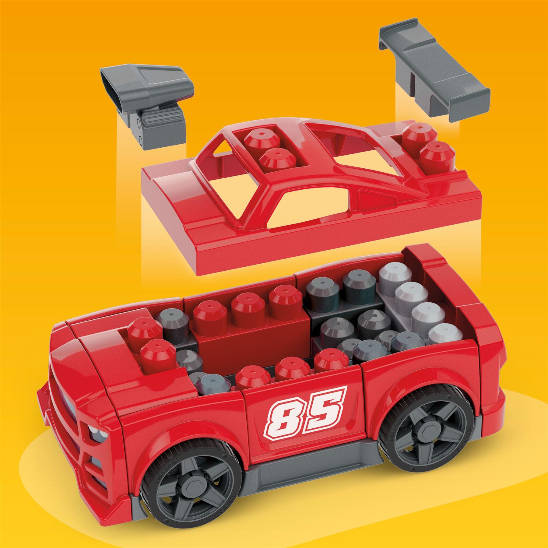 MEGA Bloks Build & Go Race Car Block Toy