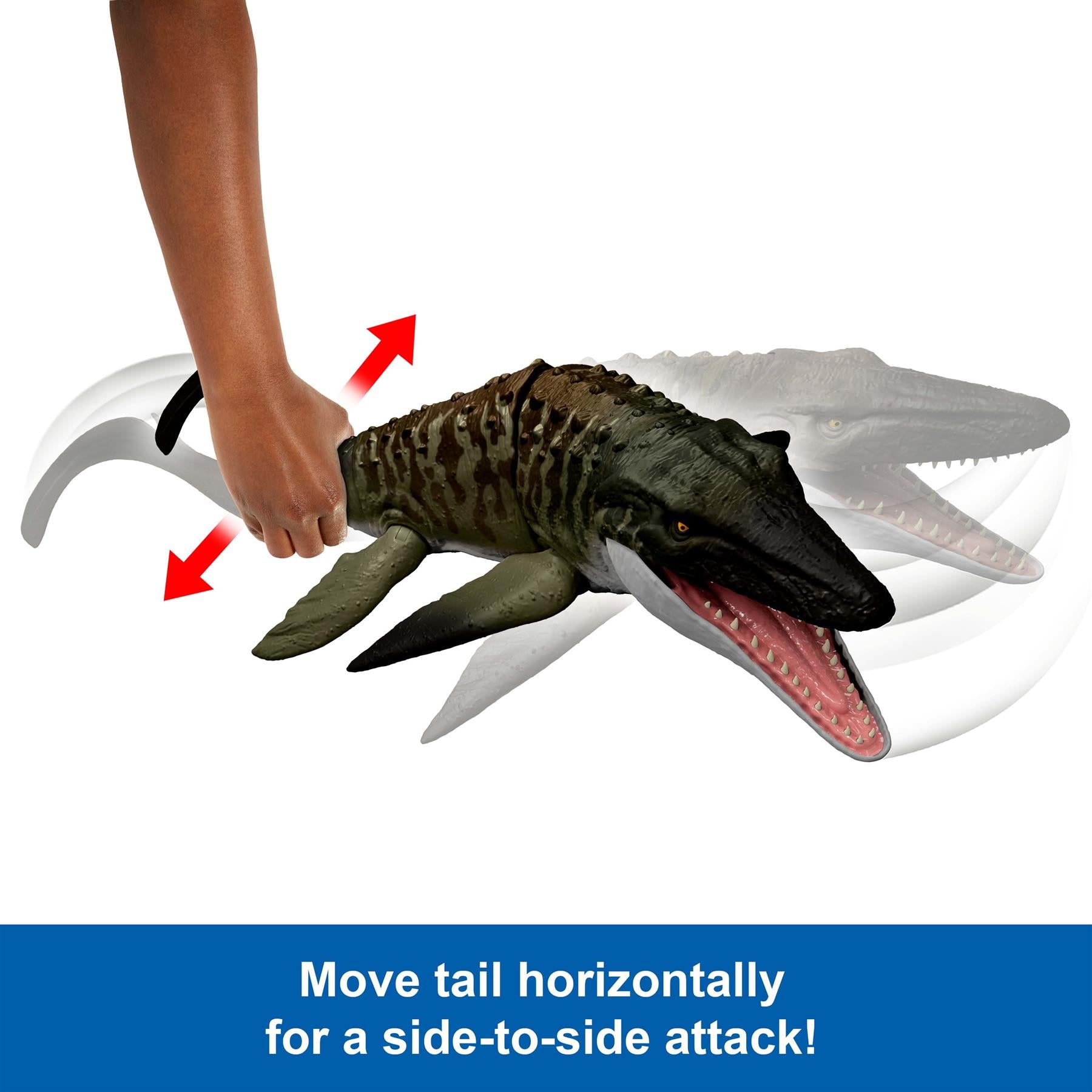 Jurassic World Rebirth Bite N Blast Mosasaurus Figure