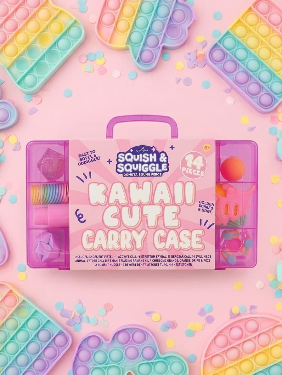 So Sensory Fidget Carry Case - Kawaii