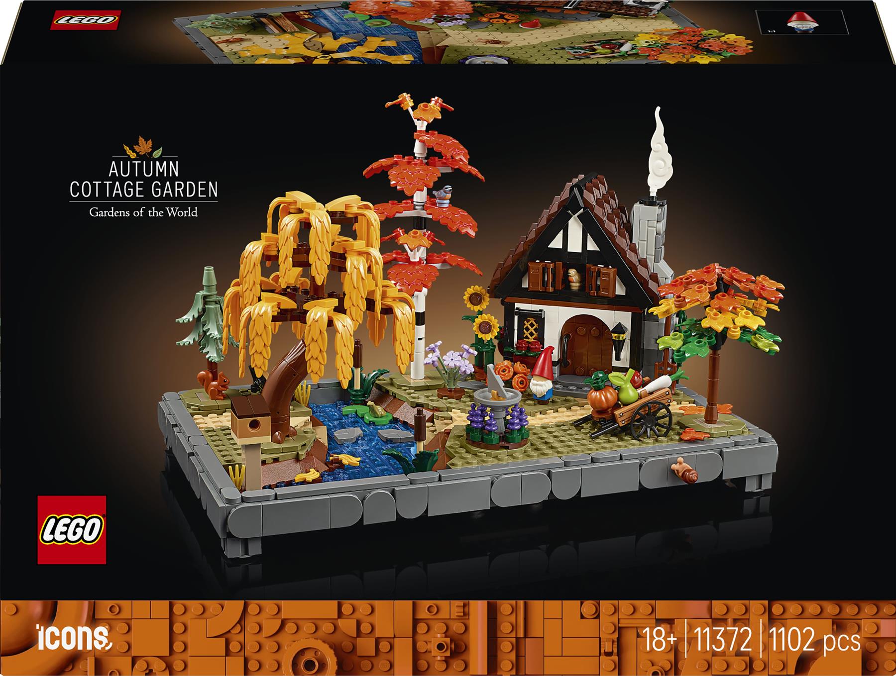 LEGO Icons Autumn Cottage Garden 11372