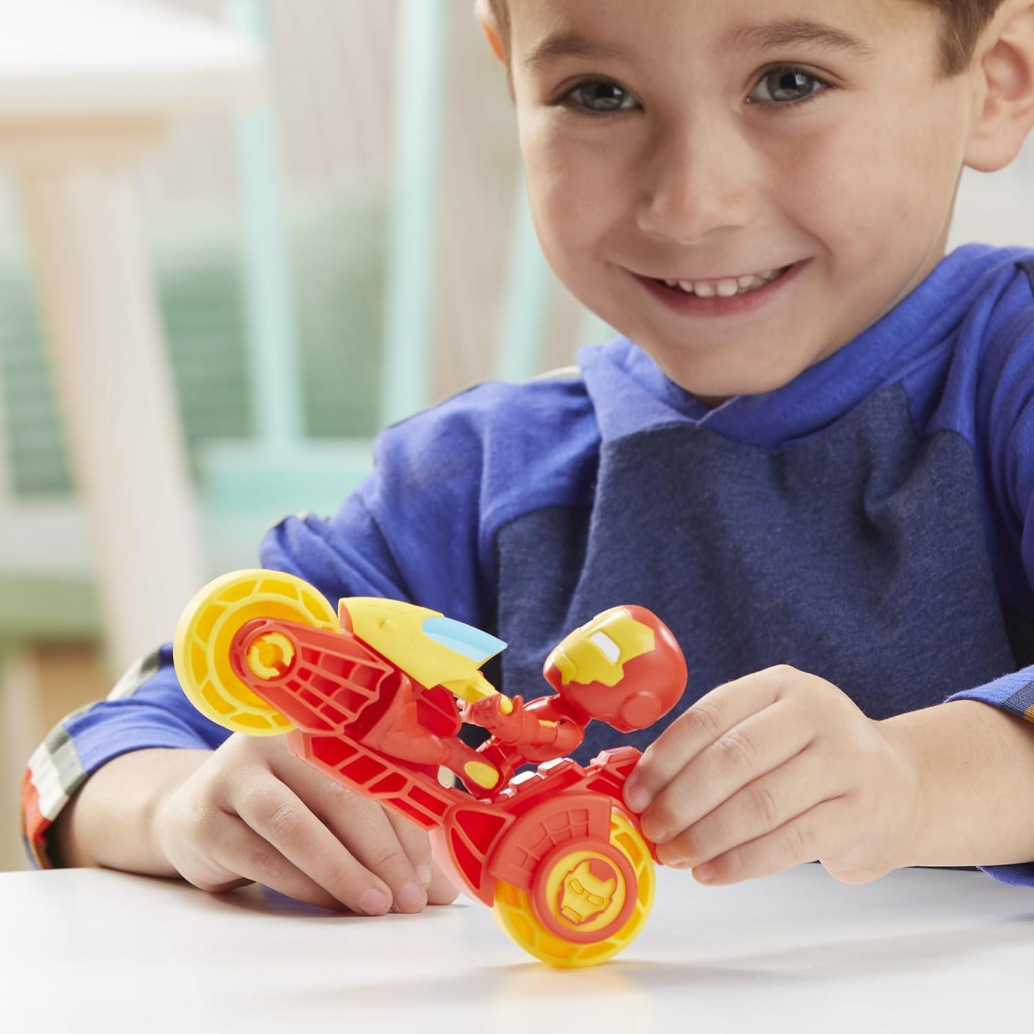 Marvel Spidey and His Amazing Friends Iron Man Action Figure Playset