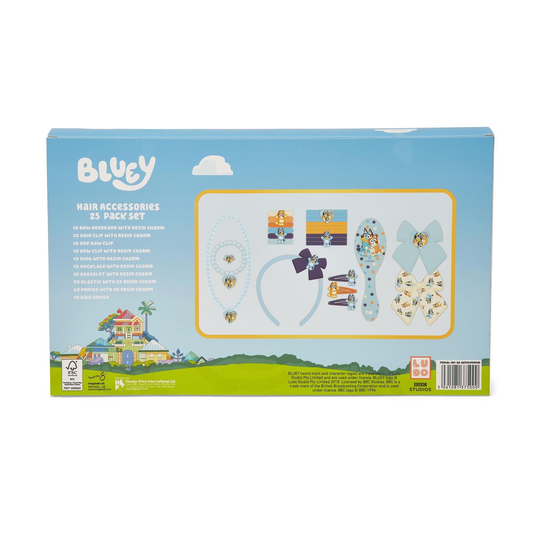 Bluey 25 Piece Hair Accessory Set
