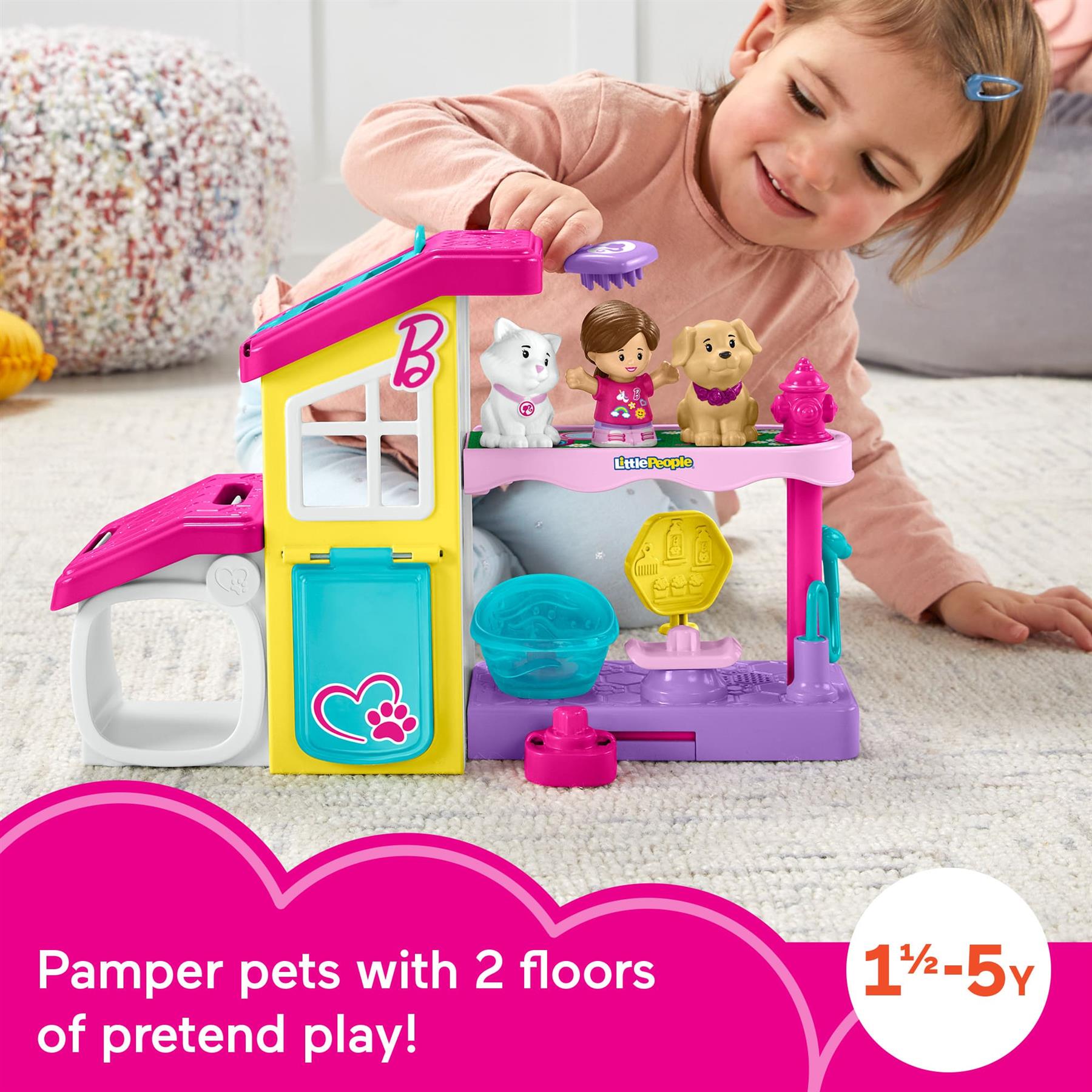Fisher-Price Little People Barbie Play & Care Pet Spa Playset