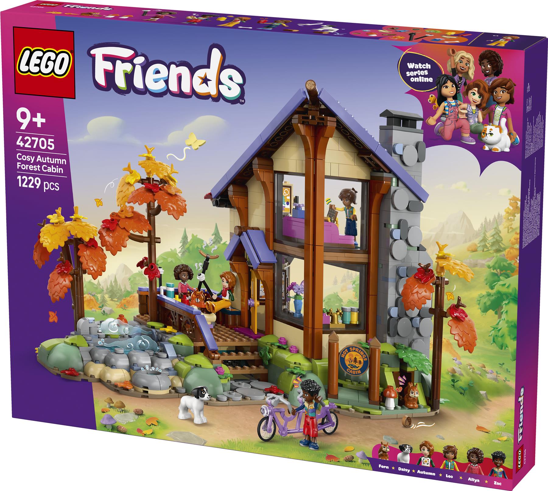 LEGO Friends Cozy Fall Forest Cabin 42705