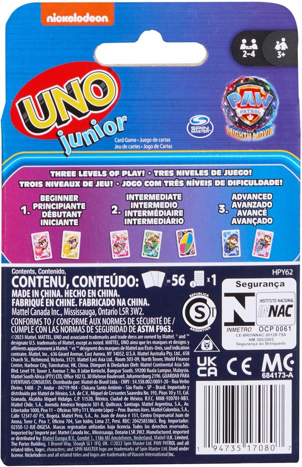 UNO Junior PAW Patrol - The Mighty Movie