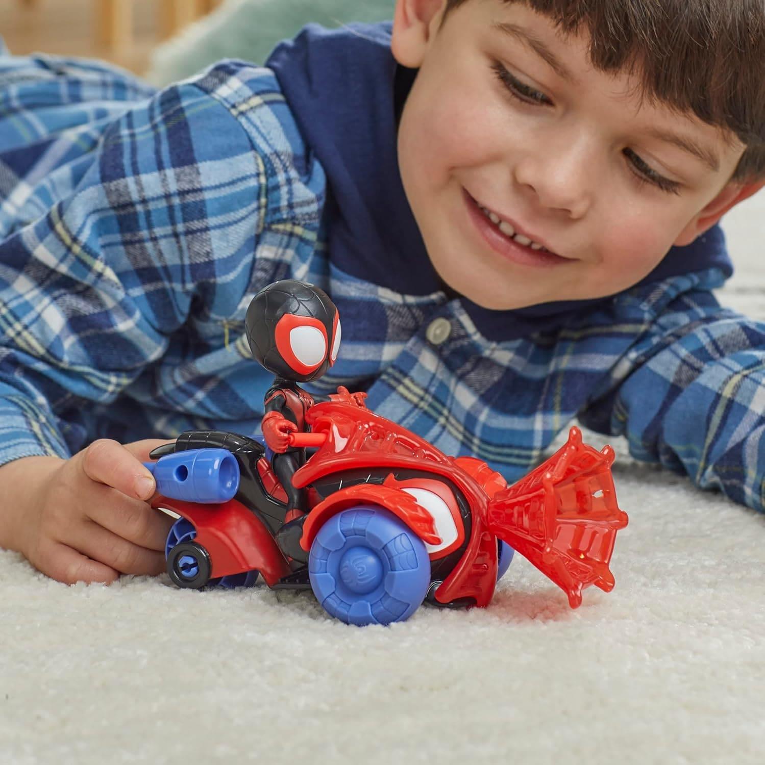 Spidey and His Amazing Friends Miles Morales Spider Man Techno Racer