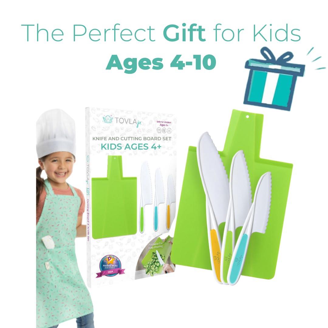 Tovla Jr. Montessori Premium Nylon Knife & Foldable Cutting Board Set