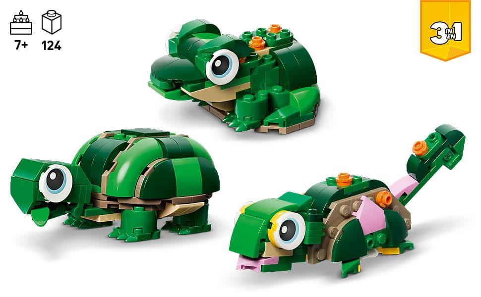 LEGO Creator 3in1 Turtle with a Water Lily Flower 31377