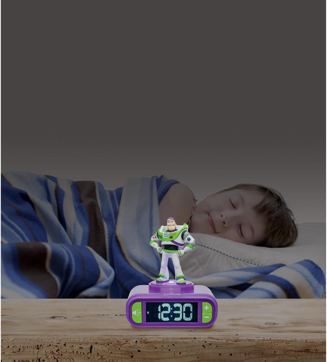Toy Story 5 Buzz Night Light Alarm Clock with Sounds
