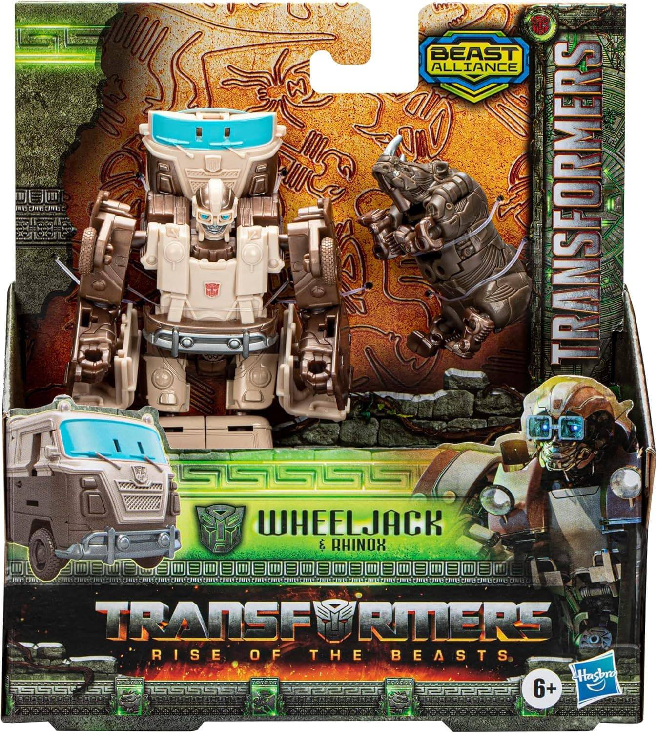 Transformers: Rise of the Beasts Weaponizer Wheeljack and Rhinox Acton Figure 2 Pack