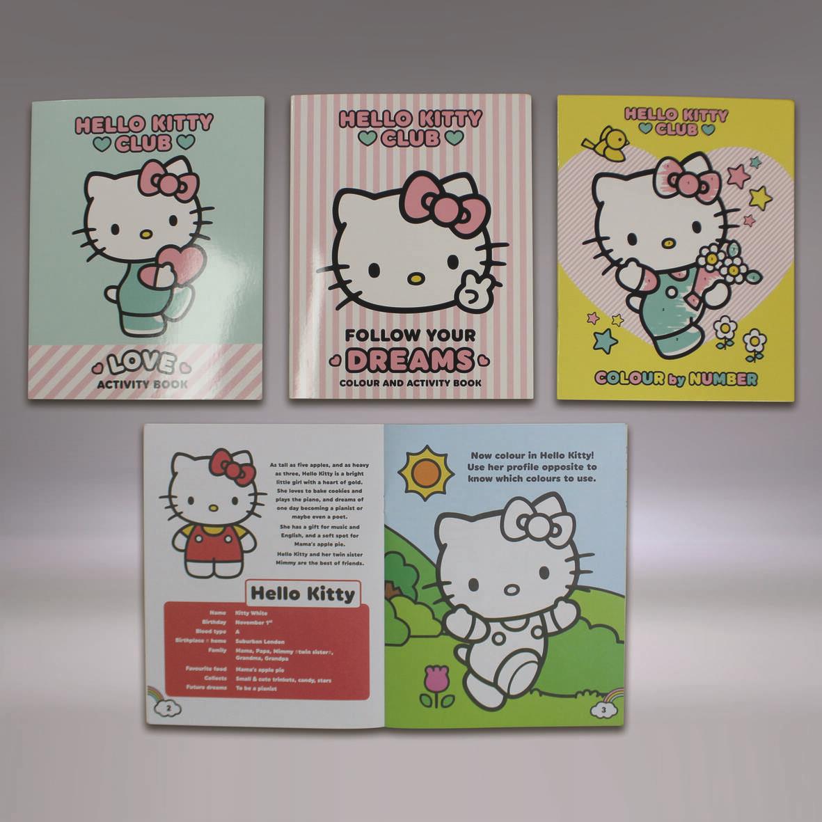 Hello Kitty Tin of Colouring Books & Stickers